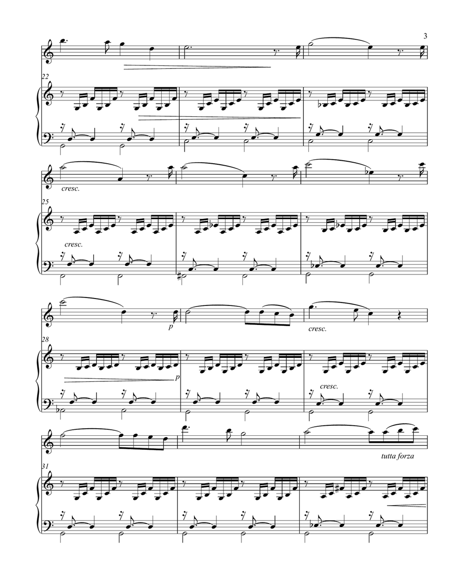 Ave Maria - Oboe and Piano Piano scores gallery preview page 3