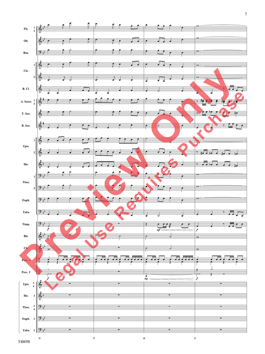 March of the Centurions March of the Centurions Concert Band scores gallery preview page 8