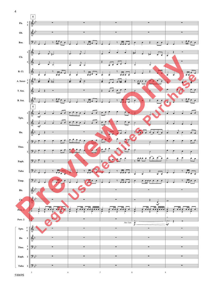 March of the Centurions March of the Centurions Concert Band scores gallery preview page 5