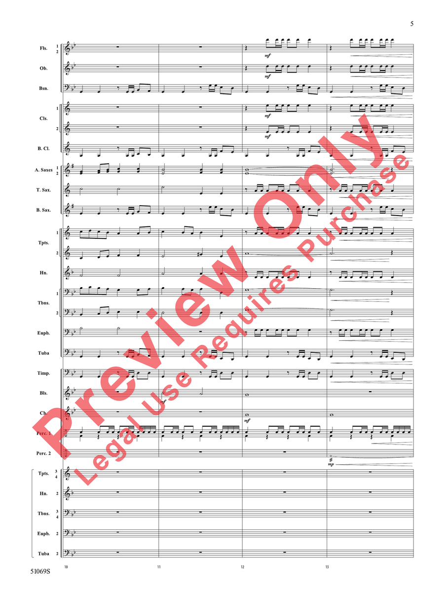 March of the Centurions March of the Centurions Concert Band scores gallery preview page 6