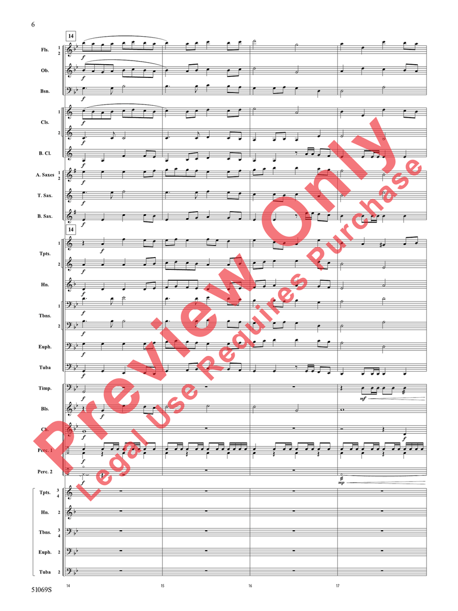 March of the Centurions March of the Centurions Concert Band scores gallery preview page 7