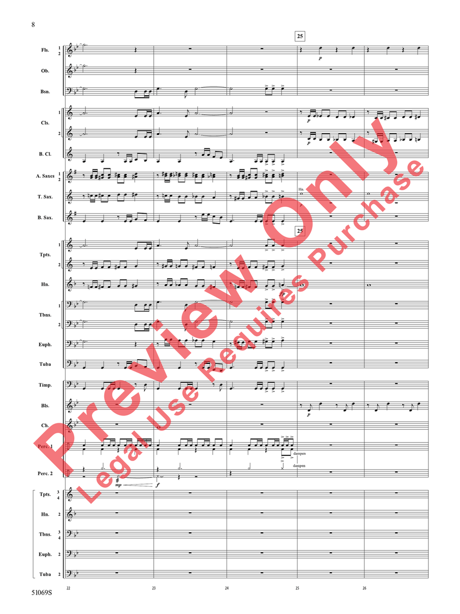 March of the Centurions March of the Centurions Concert Band scores gallery preview page 9