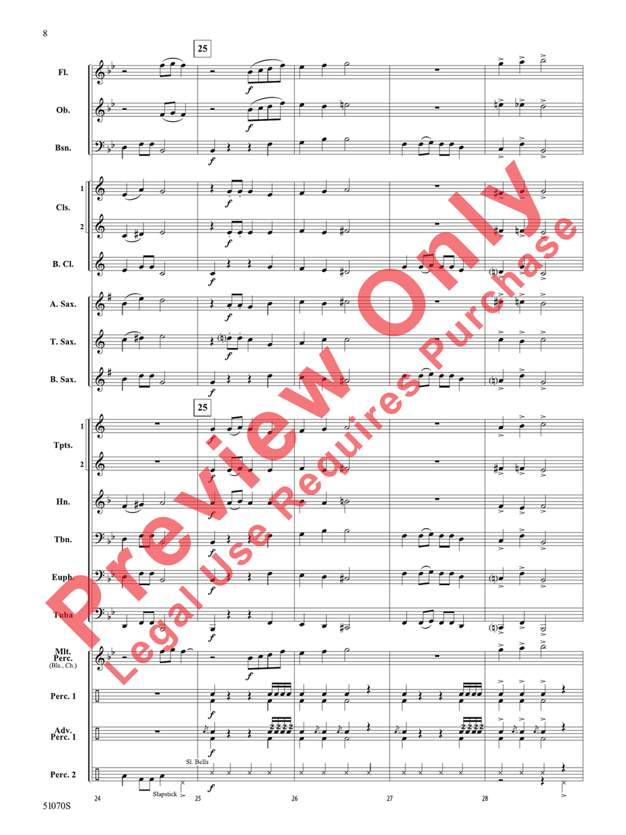 Deck the Yard! Deck the Yard! Concert Band scores gallery preview page 9