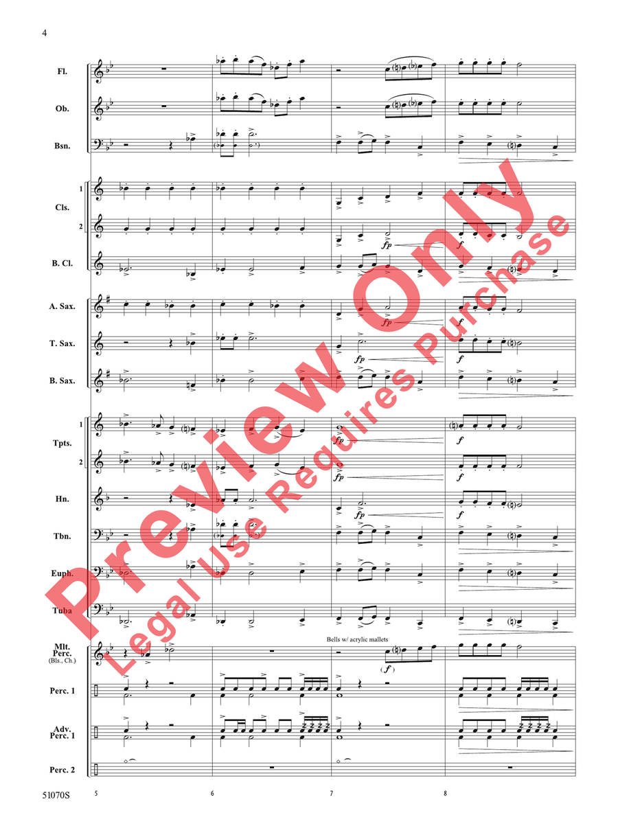 Deck the Yard! Deck the Yard! Concert Band scores gallery preview page 5