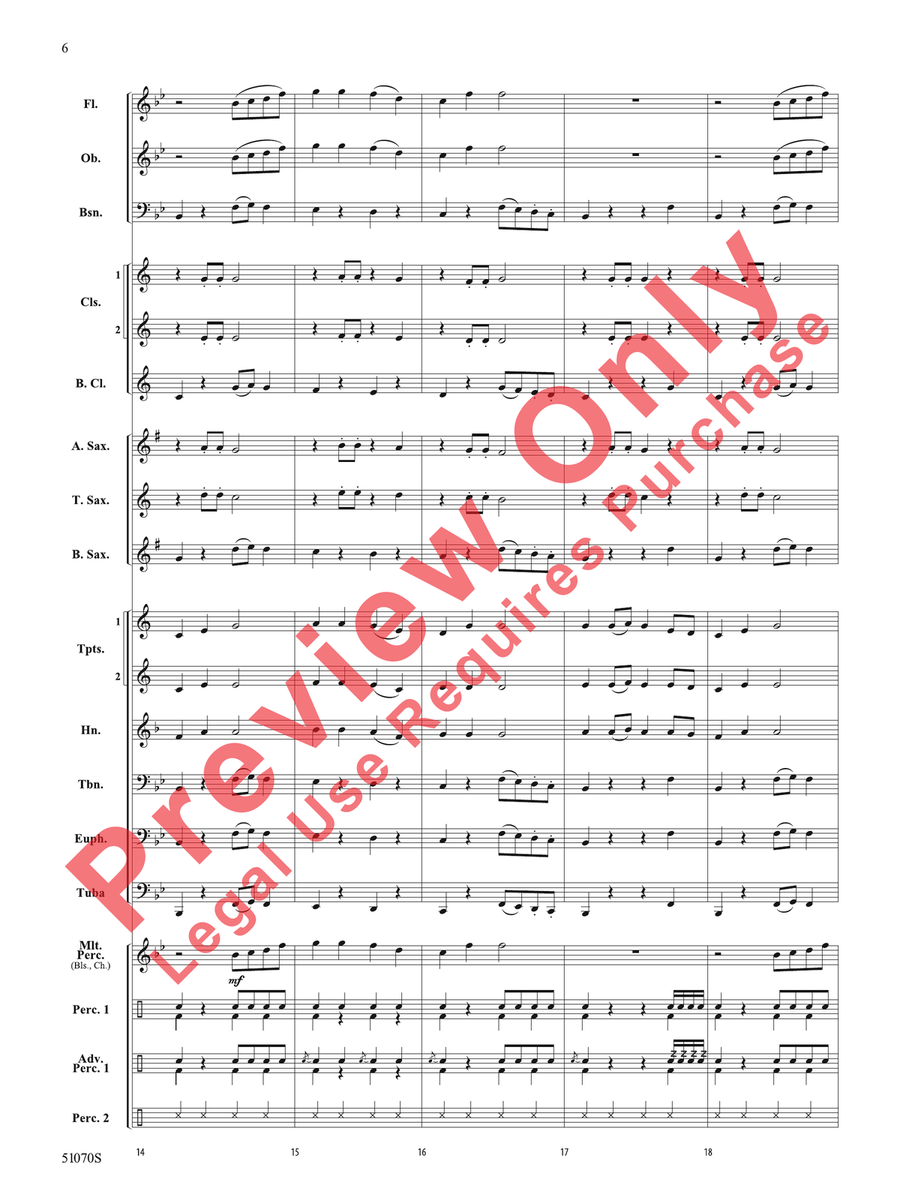 Deck the Yard! Deck the Yard! Concert Band scores gallery preview page 7