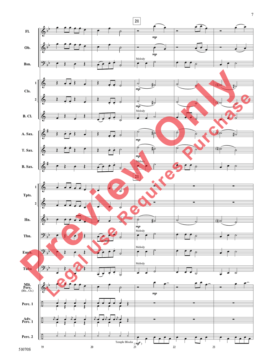 Deck the Yard! Deck the Yard! Concert Band scores gallery preview page 8