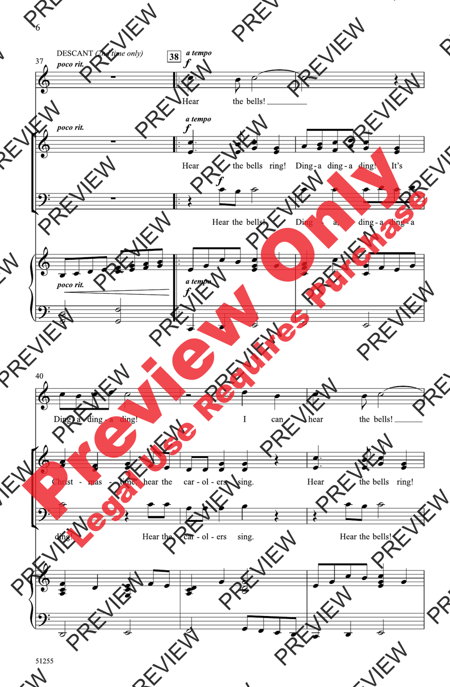 Hear the Bells Ring! Hear the Bells Ring! 3-Part scores gallery preview page 6