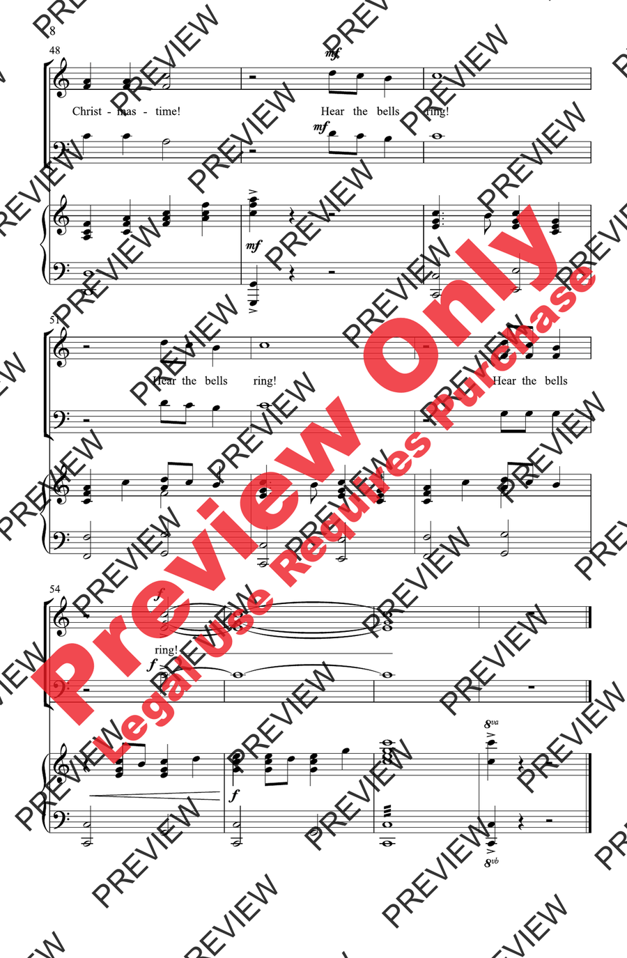 Hear the Bells Ring! Hear the Bells Ring! 3-Part scores gallery preview page 8
