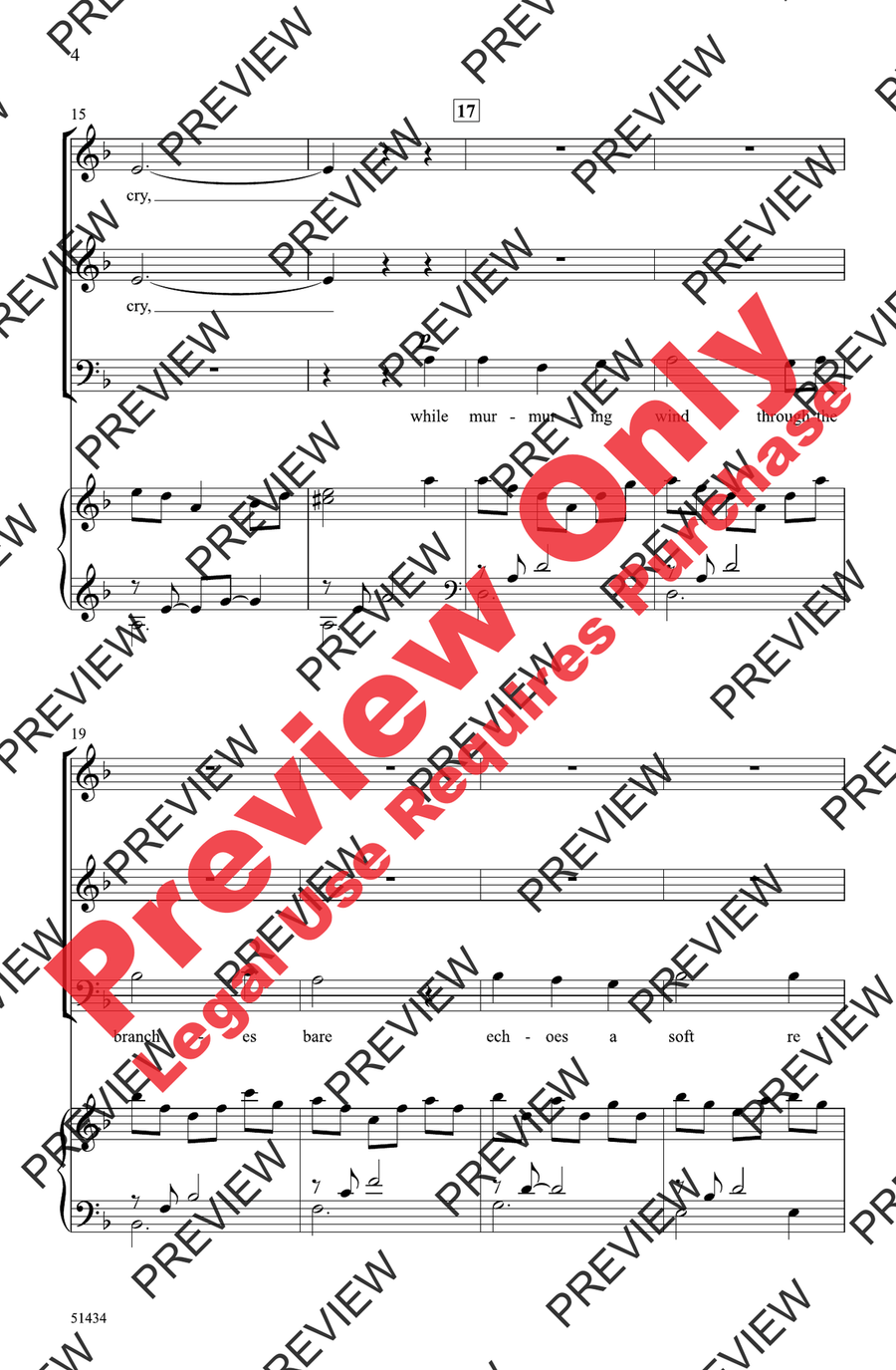 The Owl, the Wind, and the Moon 3-Part scores gallery preview page 4