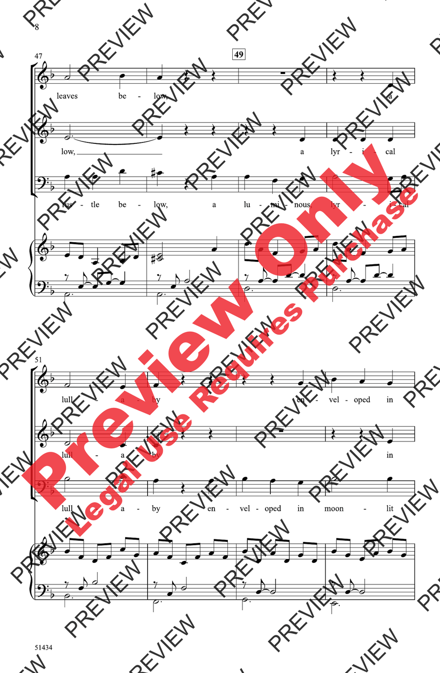 The Owl, the Wind, and the Moon 3-Part scores gallery preview page 8
