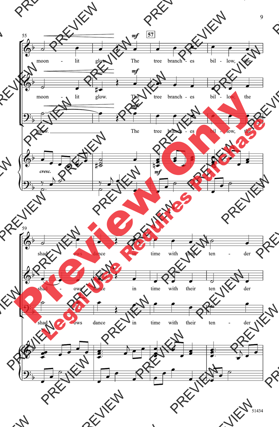 The Owl, the Wind, and the Moon 3-Part scores gallery preview page 9