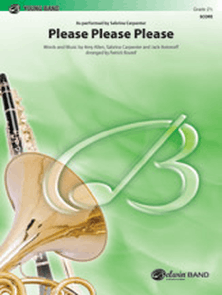 Please Please Please Please Please Please Concert Band scores gallery preview page 1