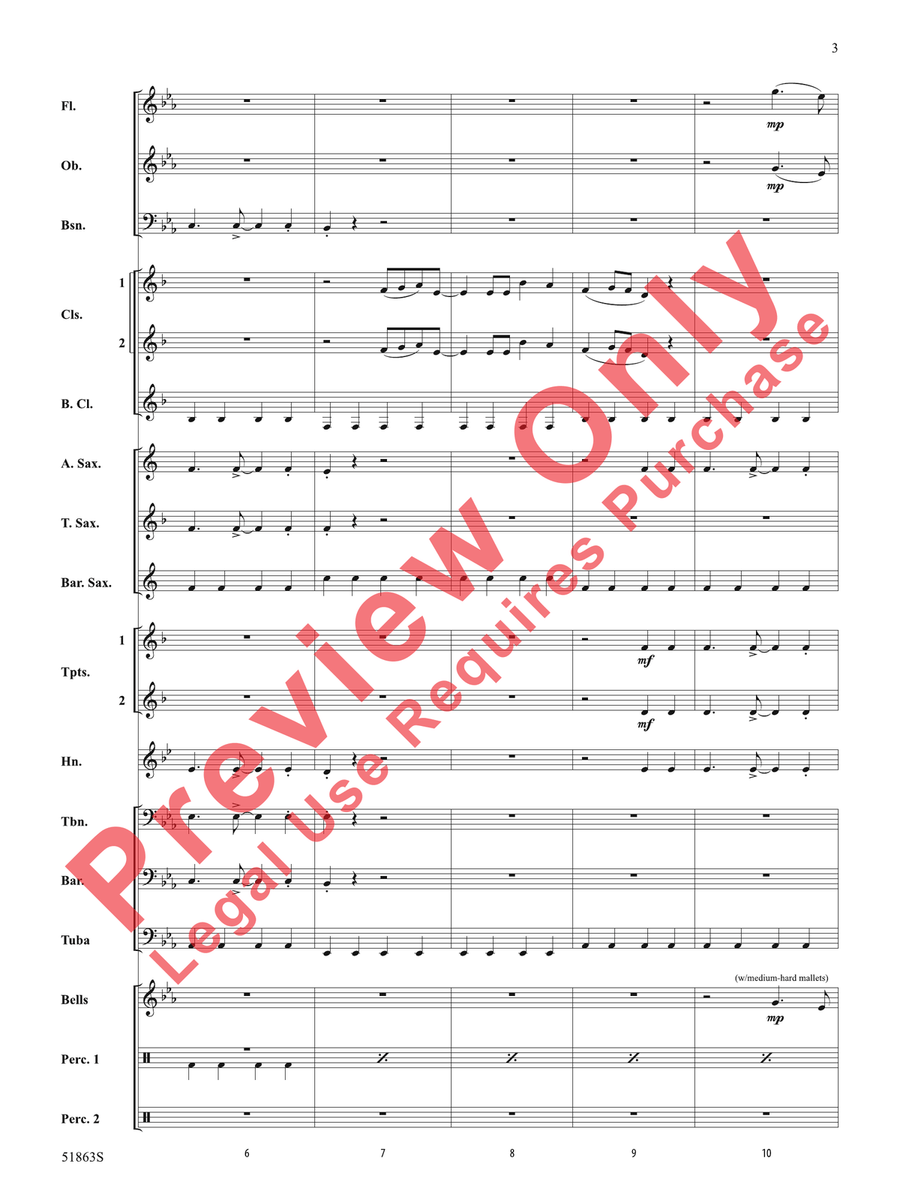 We Can't Be Friends Concert Band scores gallery preview page 4