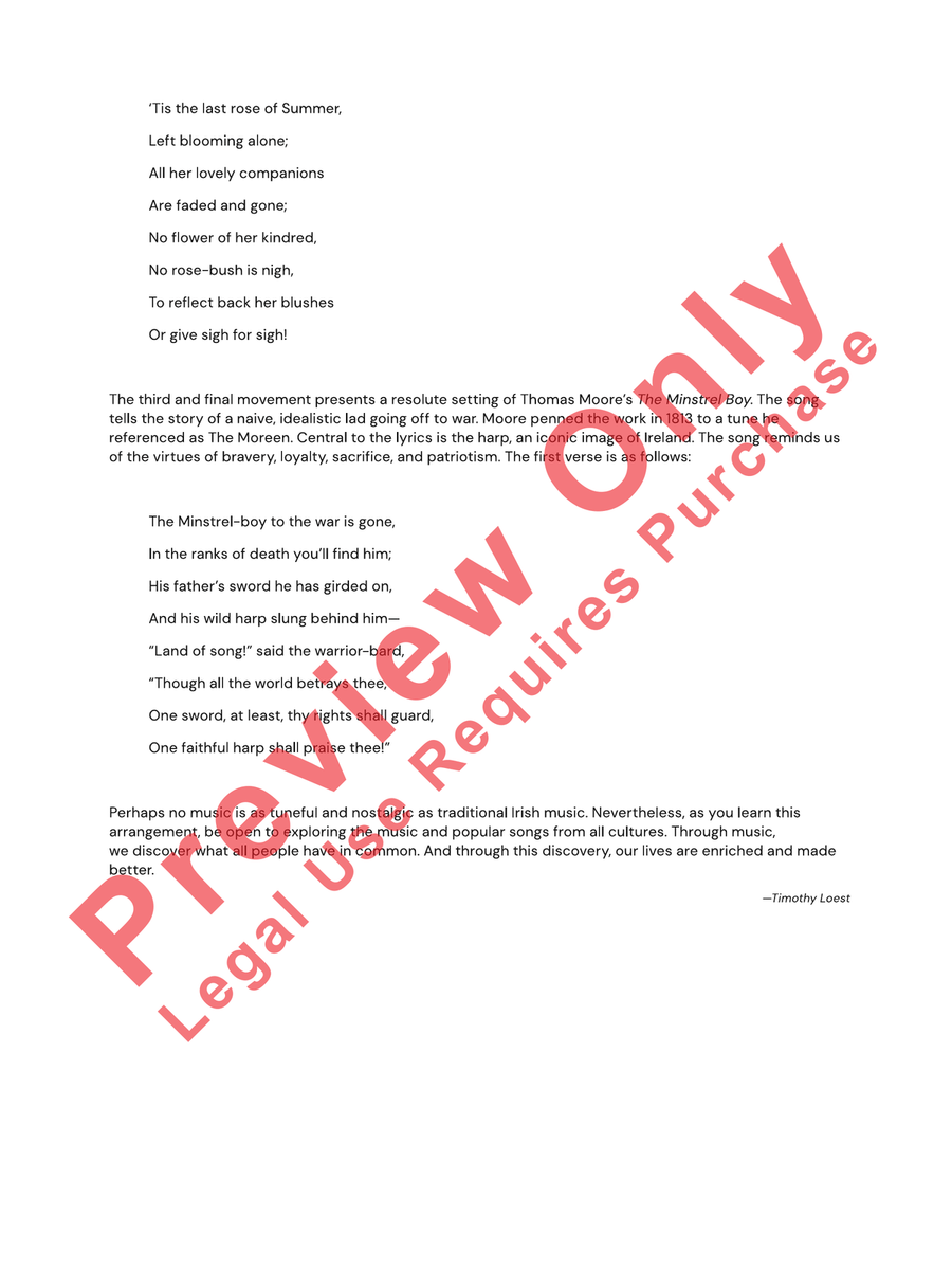 Land of Harp and Song Concert Band scores gallery preview page 4