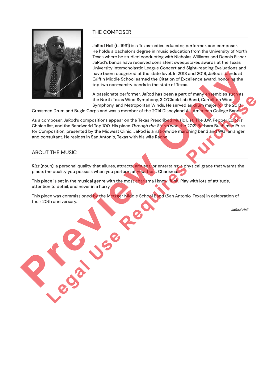 Rizz Rizz Concert Band scores gallery preview page 3
