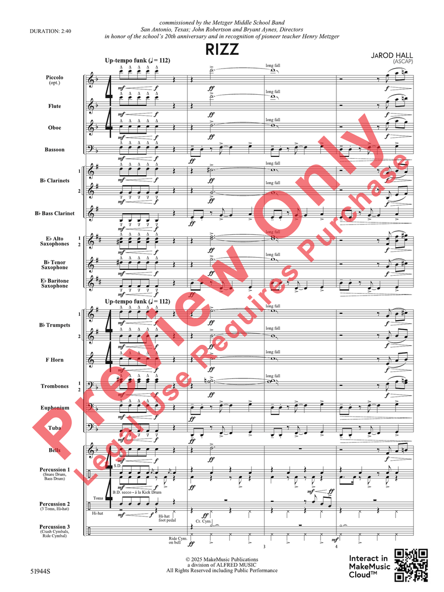 Rizz Rizz Concert Band scores gallery preview page 4