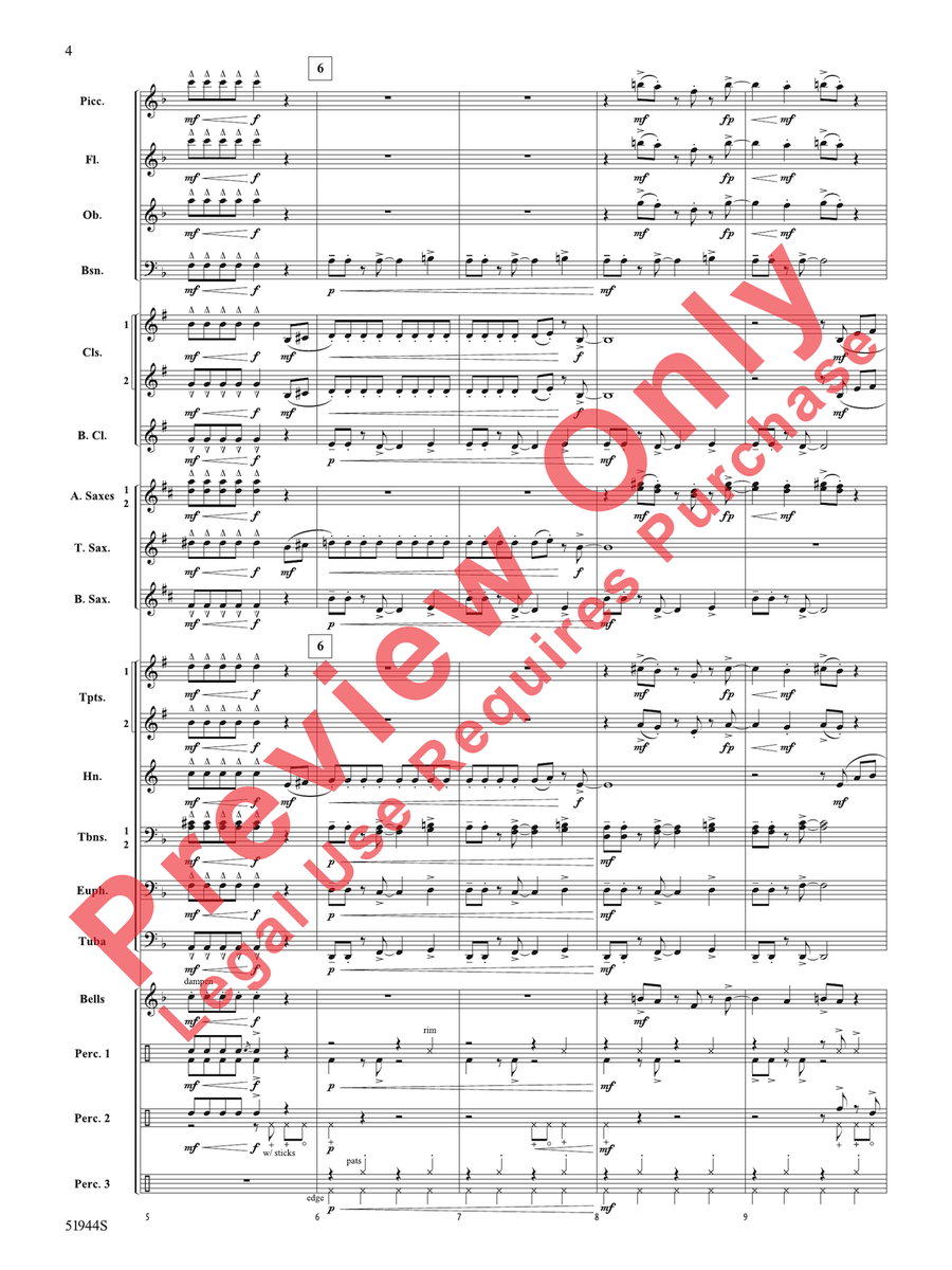 Rizz Rizz Concert Band scores gallery preview page 5