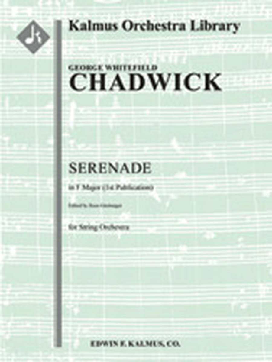 Serenade in F (1st publication) String Orchestra scores gallery preview page 1