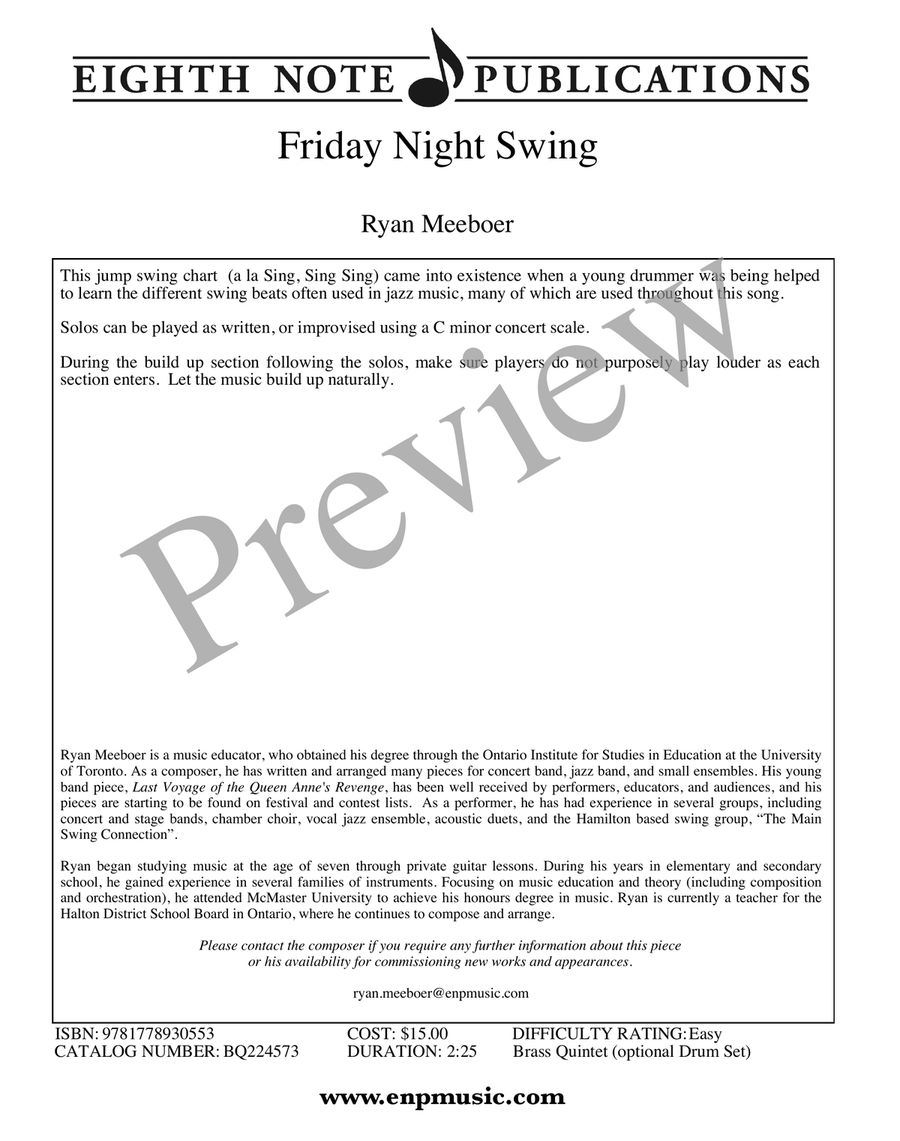 Friday Night Swing Friday Night Swing Small Ensemble scores gallery preview page 2