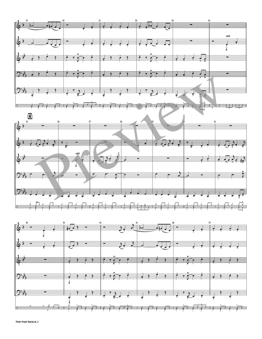 Friday Night Swing Friday Night Swing Small Ensemble scores gallery preview page 4