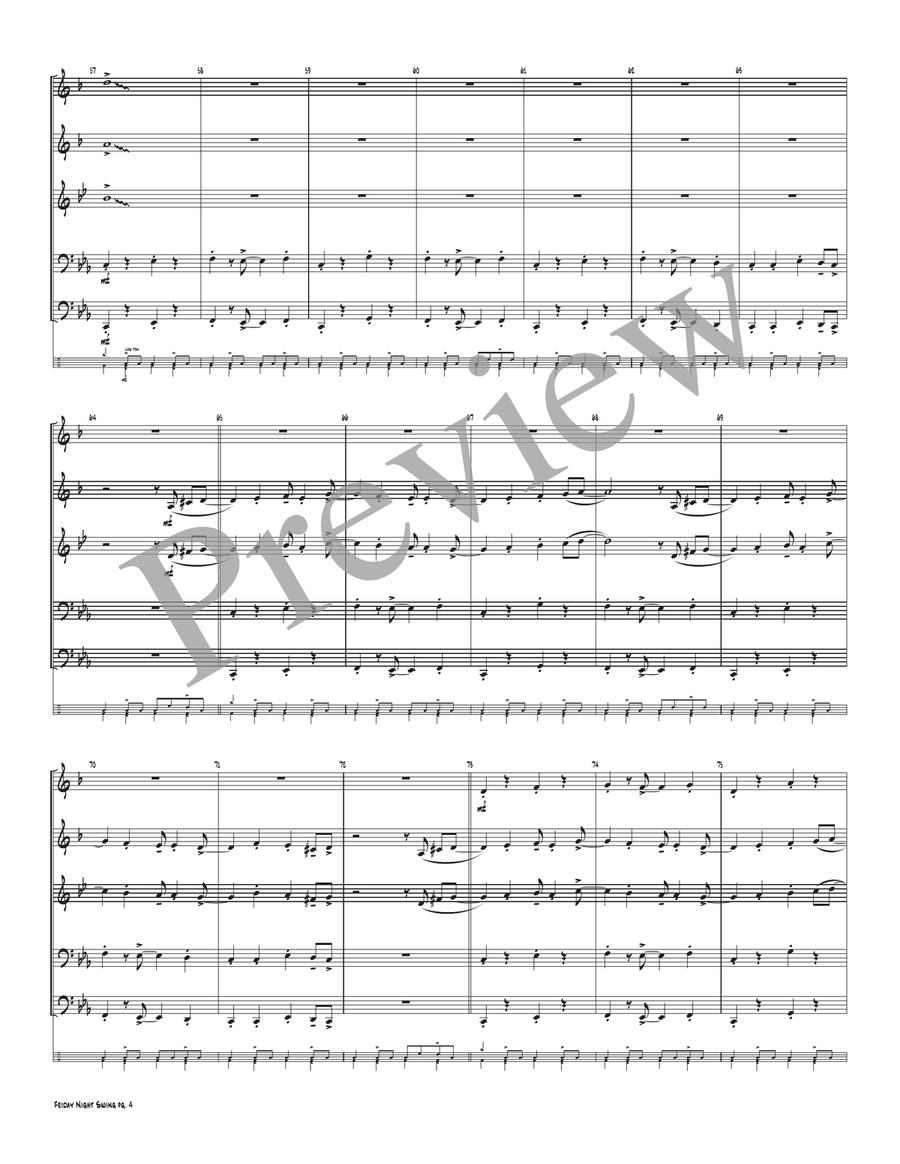 Friday Night Swing Friday Night Swing Small Ensemble scores gallery preview page 6