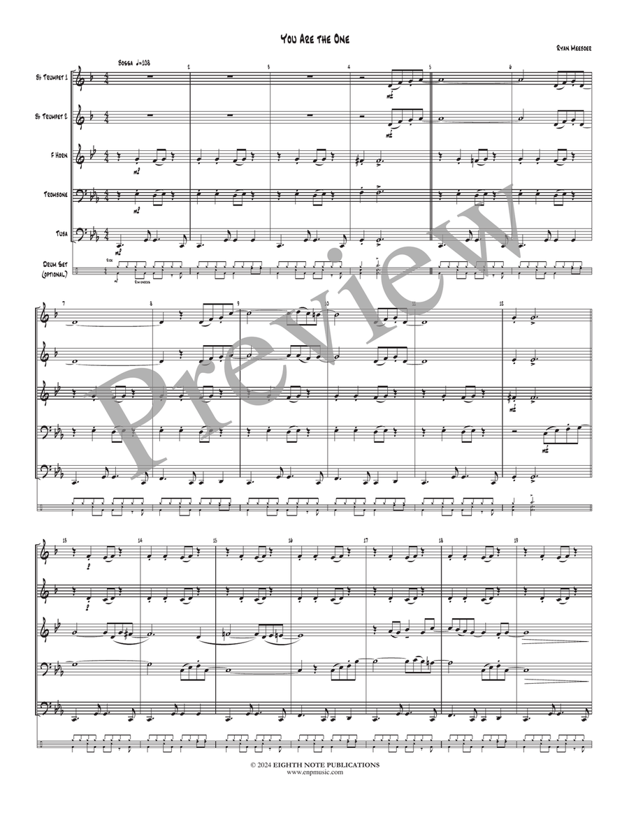 You Are the One You Are the One Small Ensemble scores gallery preview page 3