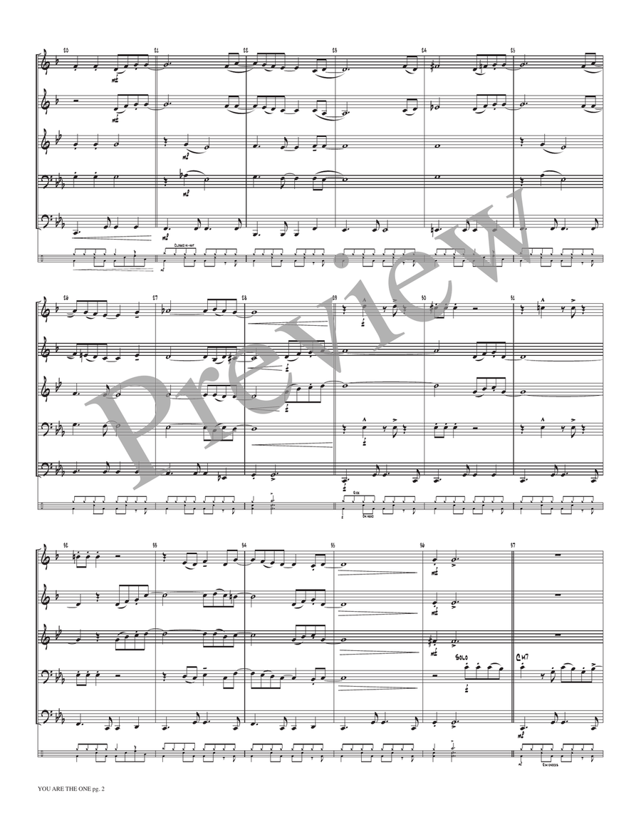 You Are the One You Are the One Small Ensemble scores gallery preview page 4