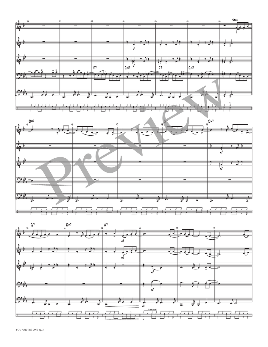 You Are the One You Are the One Small Ensemble scores gallery preview page 5