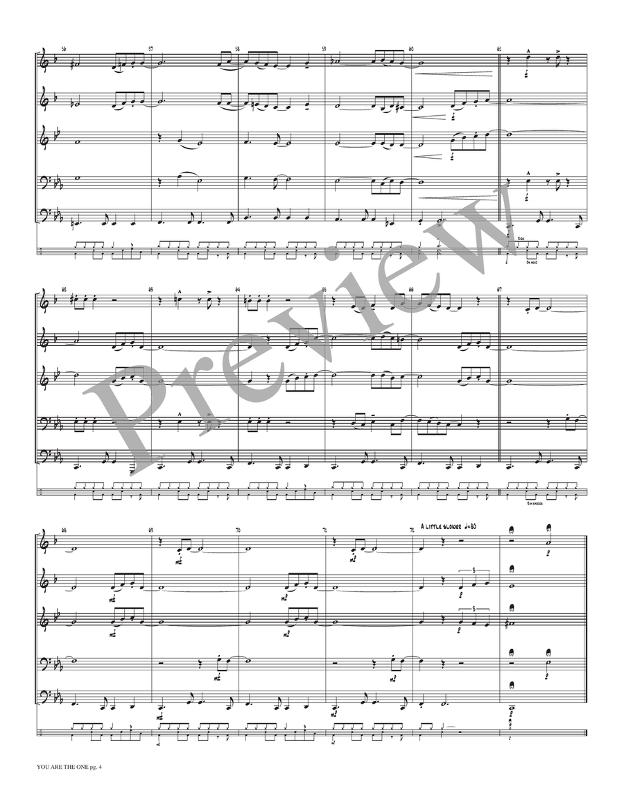 You Are the One You Are the One Small Ensemble scores gallery preview page 6