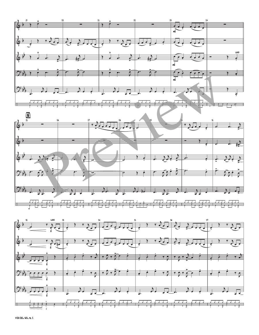 Vida del Sol Vida del Sol Small Ensemble scores gallery preview page 4