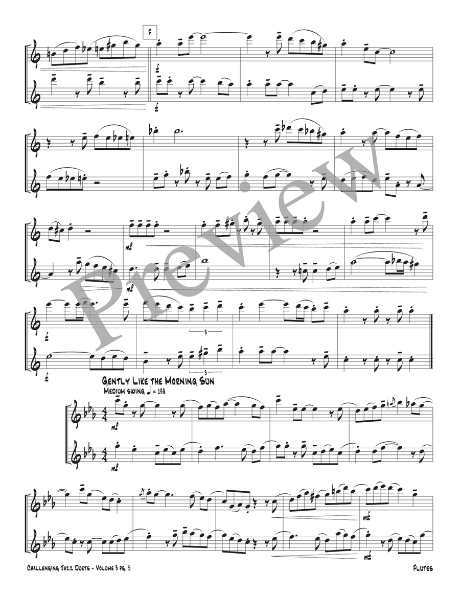 Challenging Jazz Duets Volume 3 Flute Duet scores gallery preview page 7