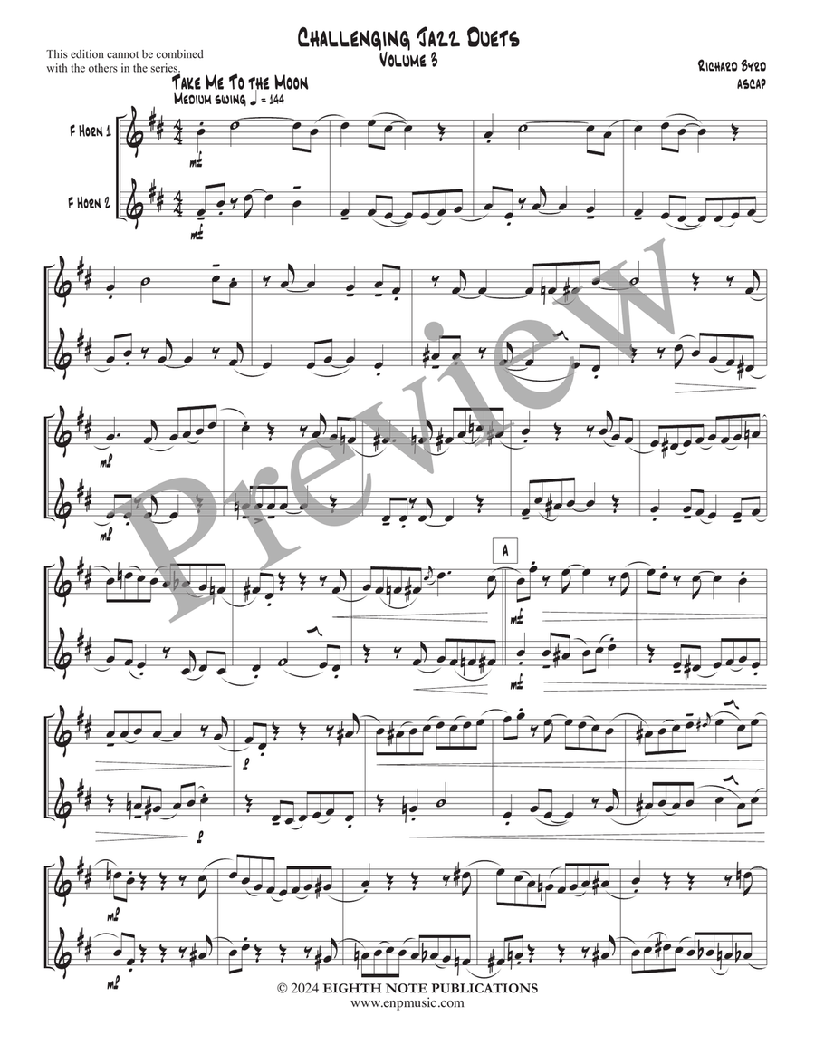 Challenging Jazz Duets Volume 3 Brass Duet scores gallery preview page 3