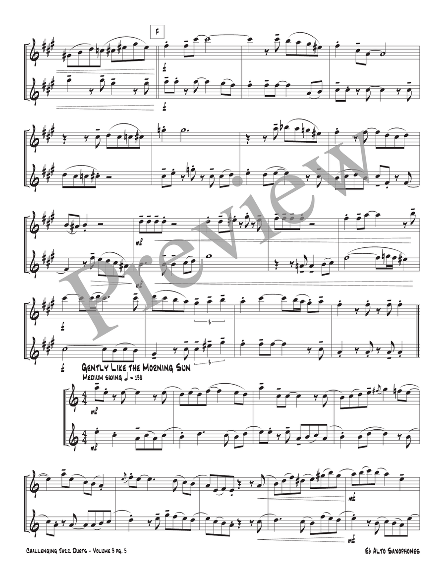 Challenging Jazz Duets Volume 3 Woodwind Duet scores gallery preview page 7