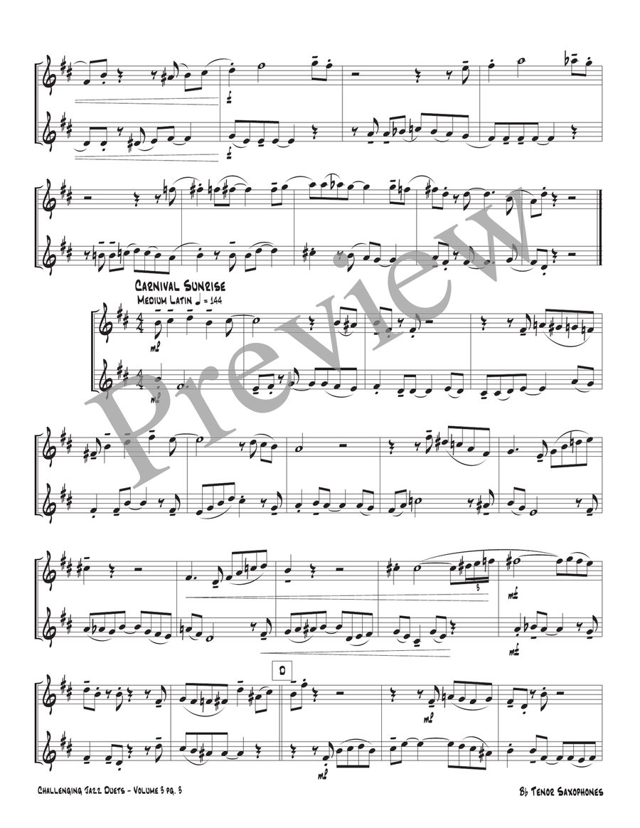 Challenging Jazz Duets Volume 3 Woodwind Duet scores gallery preview page 5