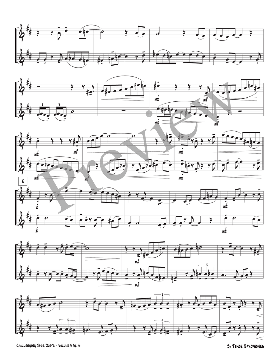 Challenging Jazz Duets Volume 3 Woodwind Duet scores gallery preview page 6