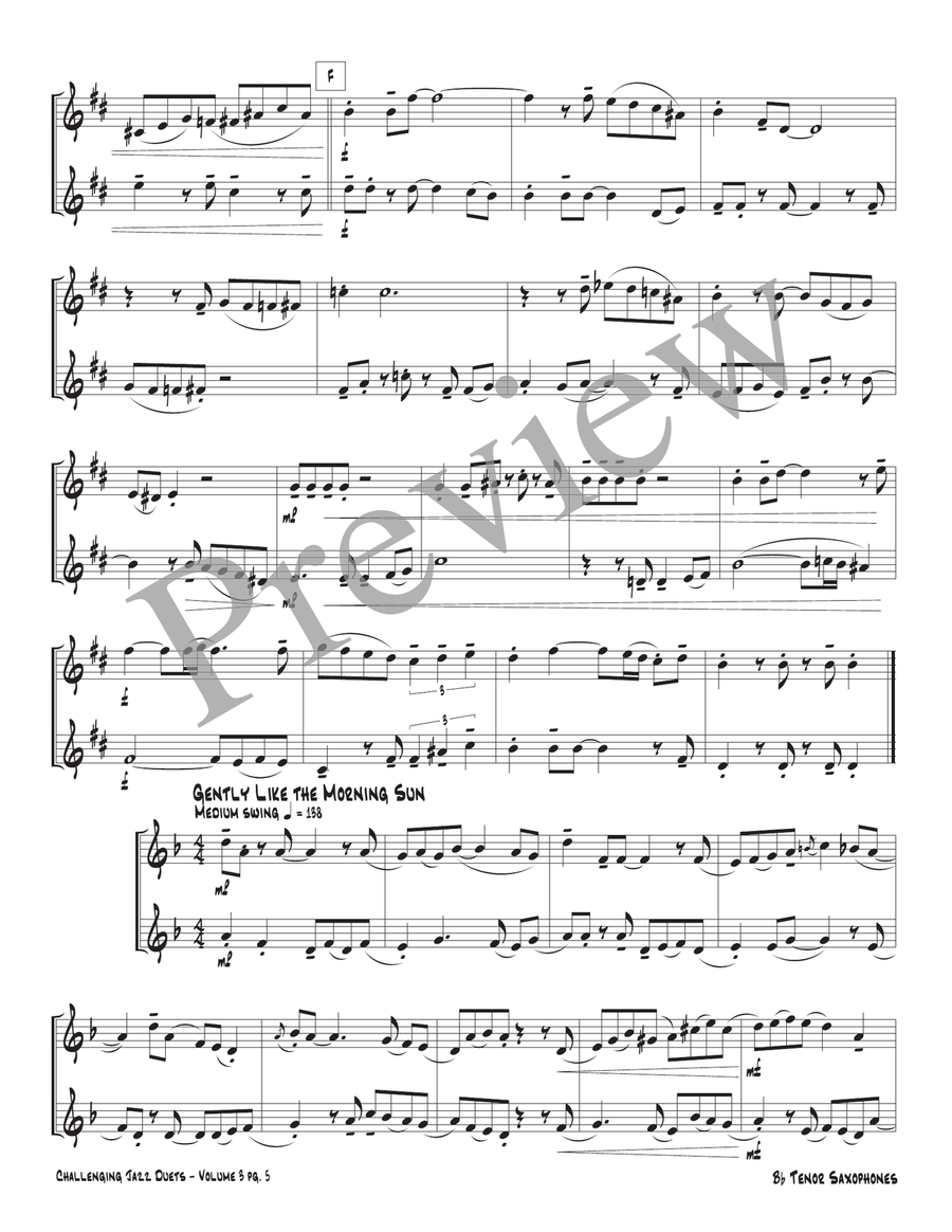 Challenging Jazz Duets Volume 3 Woodwind Duet scores gallery preview page 7