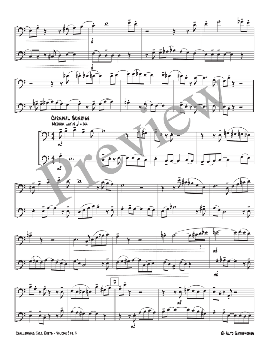 Challenging Jazz Duets Volume 3 Trombone Duet scores gallery preview page 5