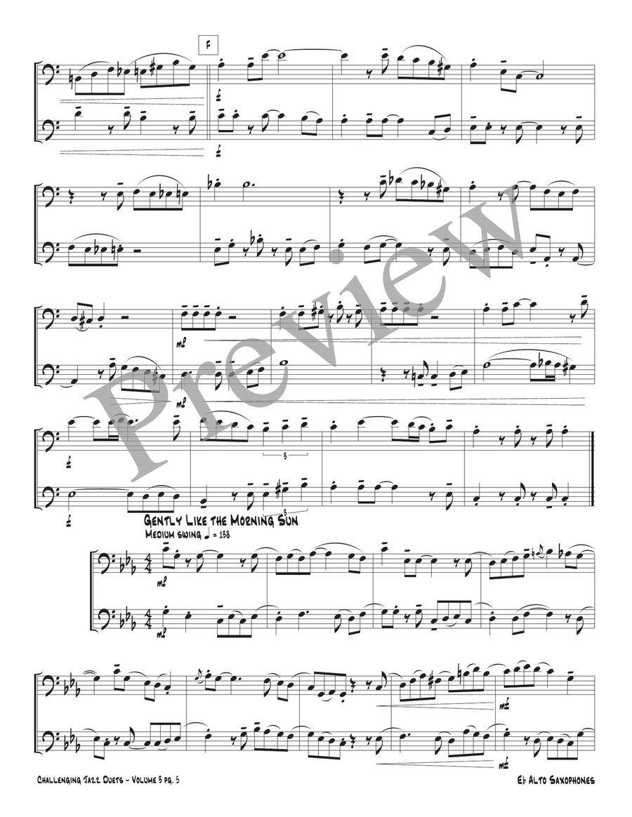Challenging Jazz Duets Volume 3 Trombone Duet scores gallery preview page 7
