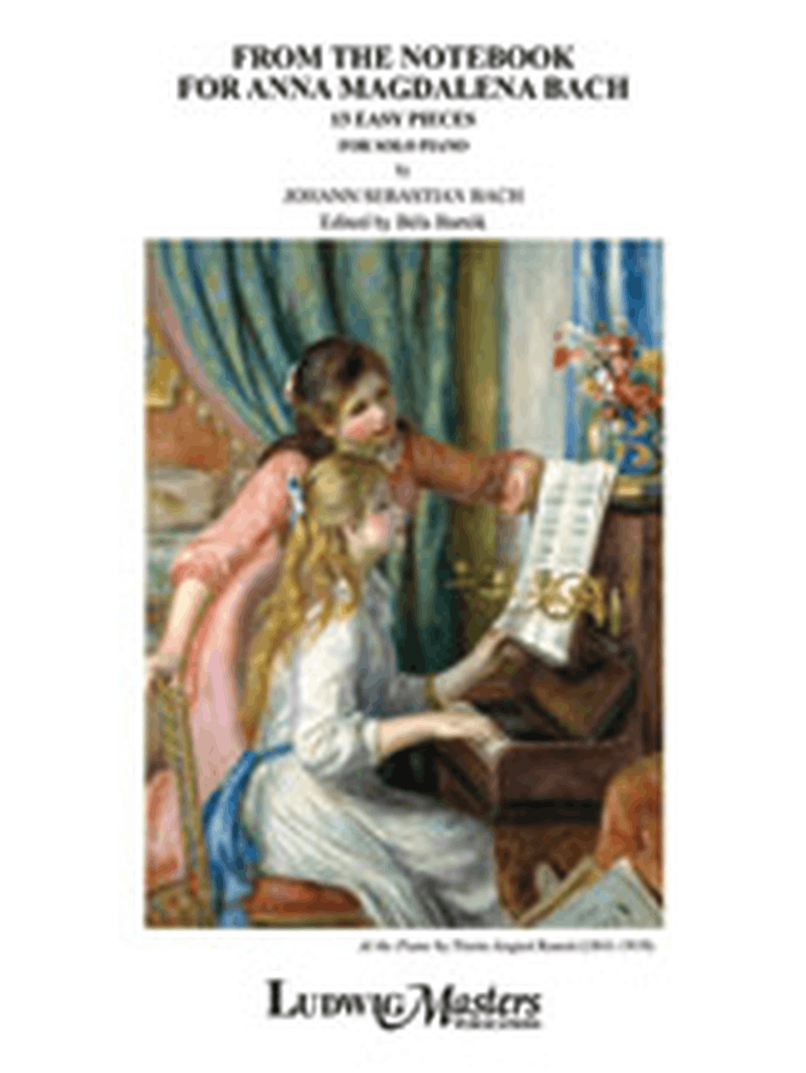 From the Notebook (Little Clavierbook) for Anna Magdalena Bach: 13 Easy Pieces (ed. Bartok) Harpsichord scores gallery preview page 1