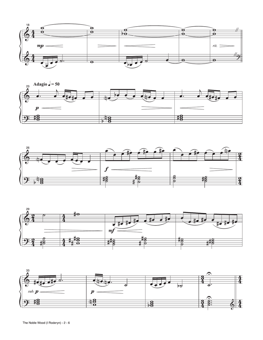 The Noble Wood (I Roderyn) (from 