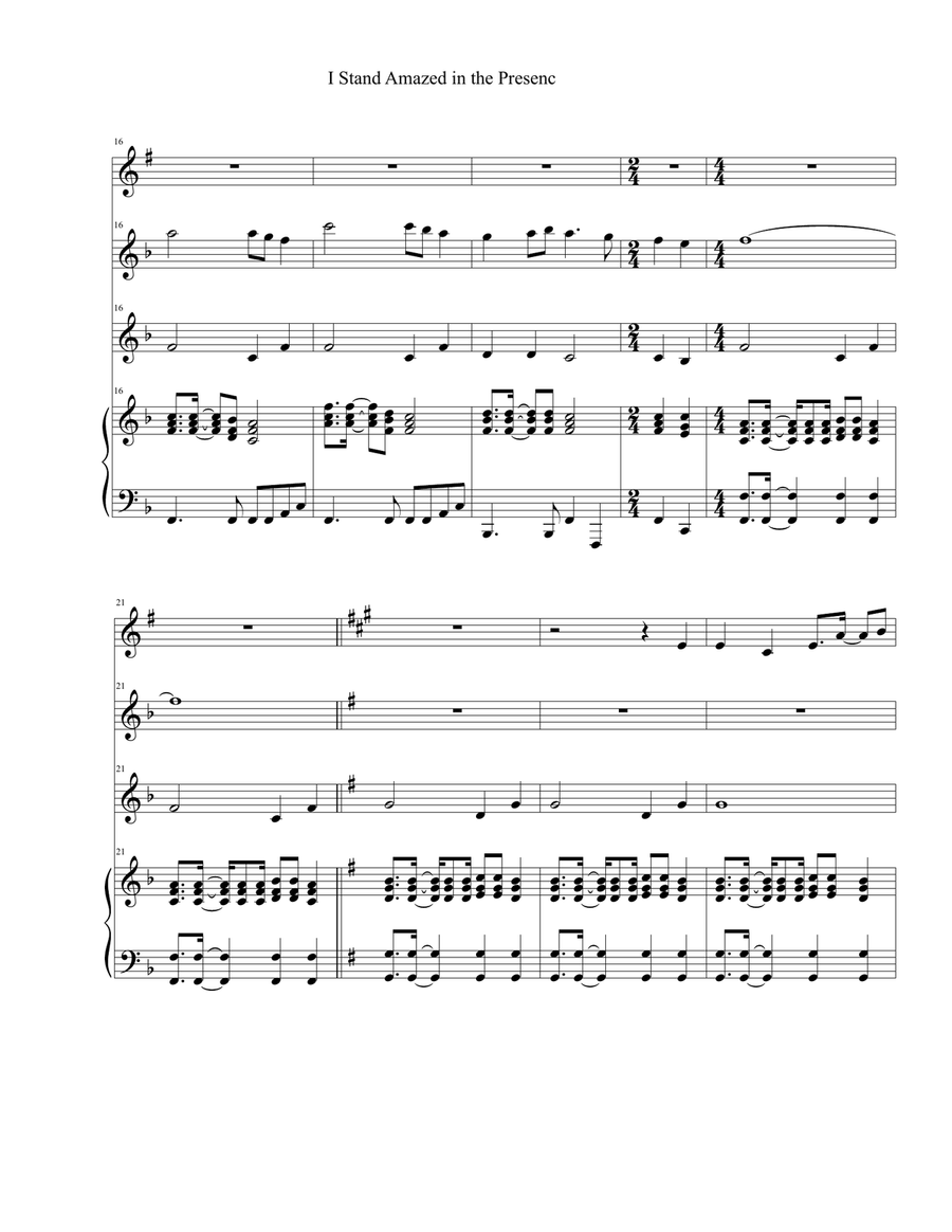 I Stand Amazed in the Presence Flute scores gallery preview page 3