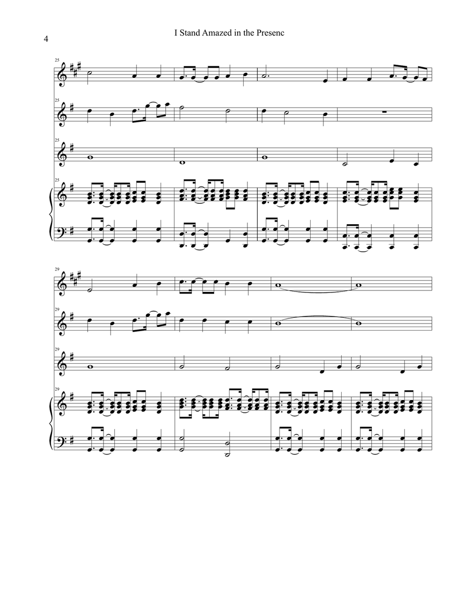 I Stand Amazed in the Presence Flute scores gallery preview page 4