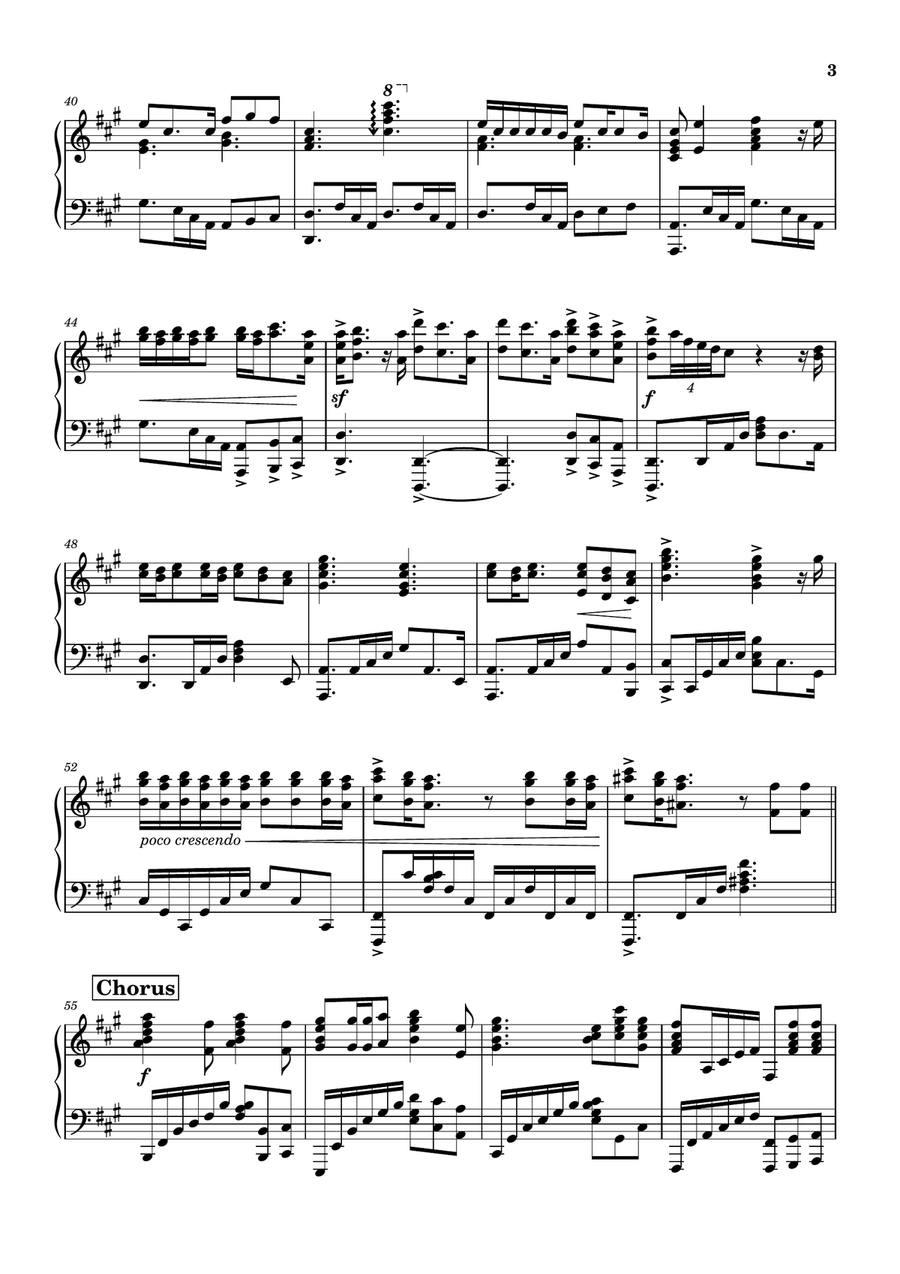 Die With A Smile Die With A Smile Piano Solo scores gallery preview page 3