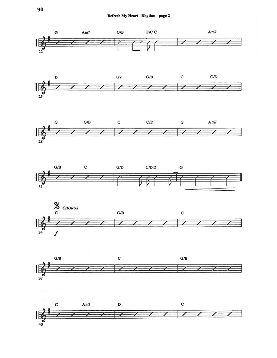 Refresh My Heart (Rhythm Chart) Piano scores gallery preview page 2
