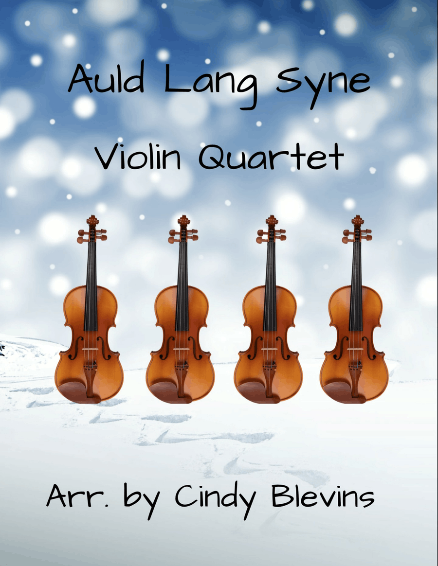 Auld Lang Syne, for Violin Quartet String Quartet scores gallery preview page 1