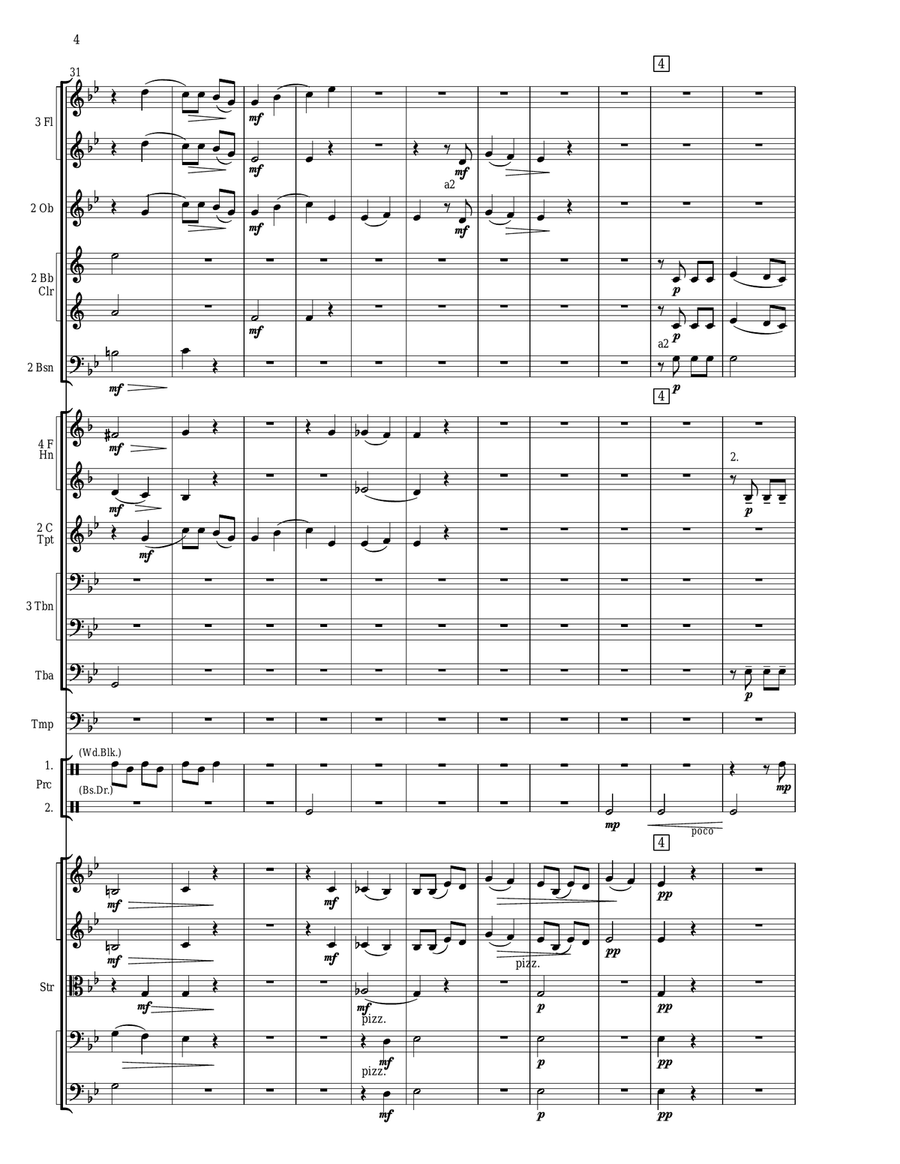 Declaration of Independence - Score Only Full Orchestra scores gallery preview page 4