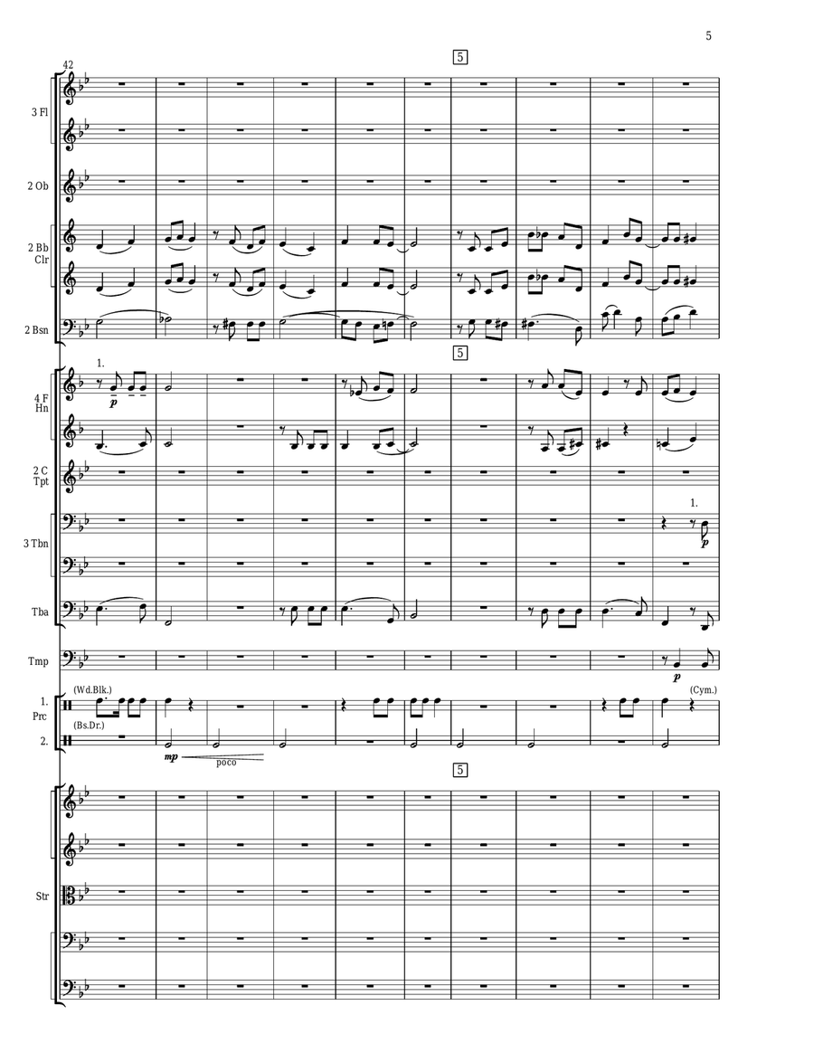 Declaration of Independence - Score Only Full Orchestra scores gallery preview page 5
