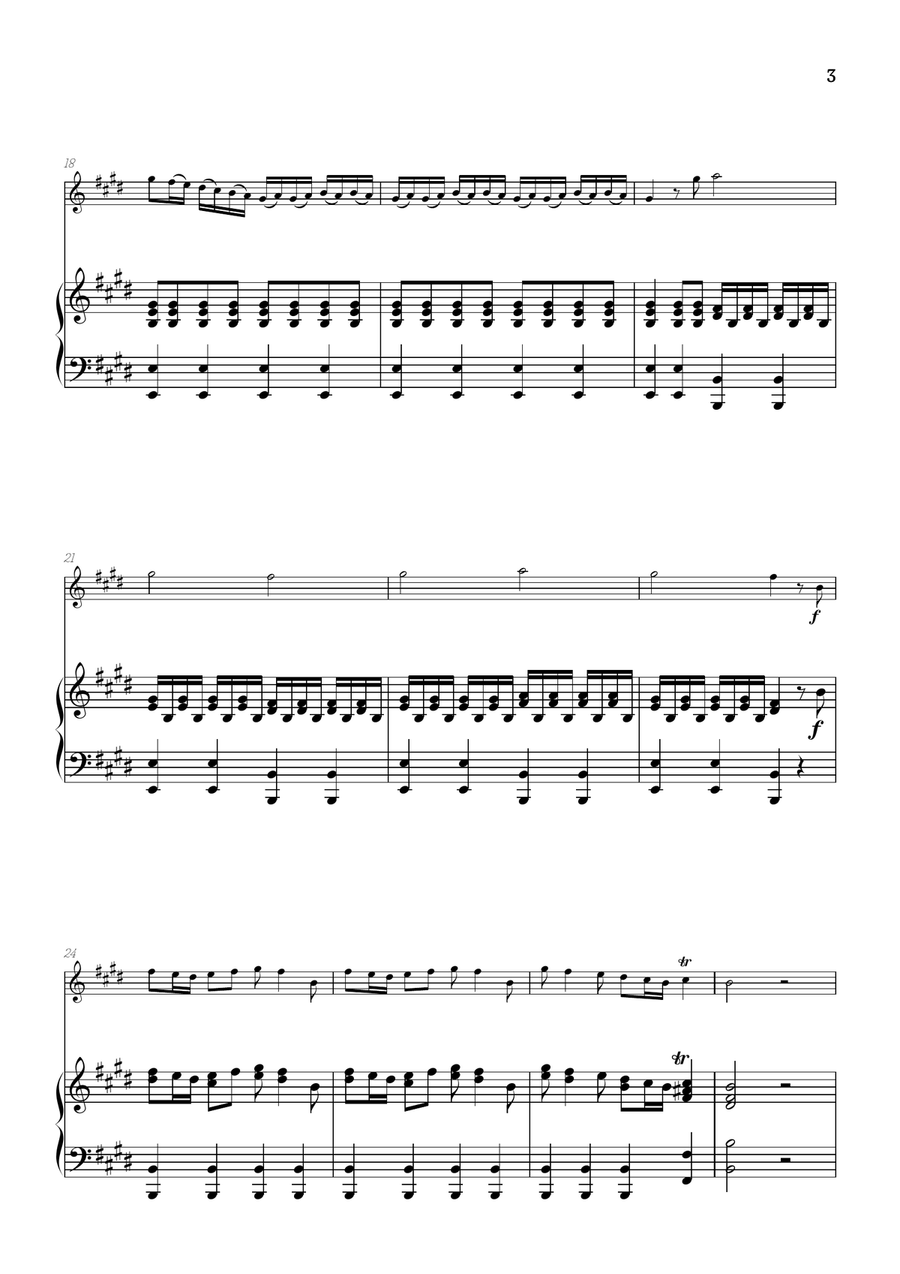 Vivaldi • The Four Seasons: Spring | oboe sheet music w/ piano accompaniment Chamber Music scores gallery preview page 3