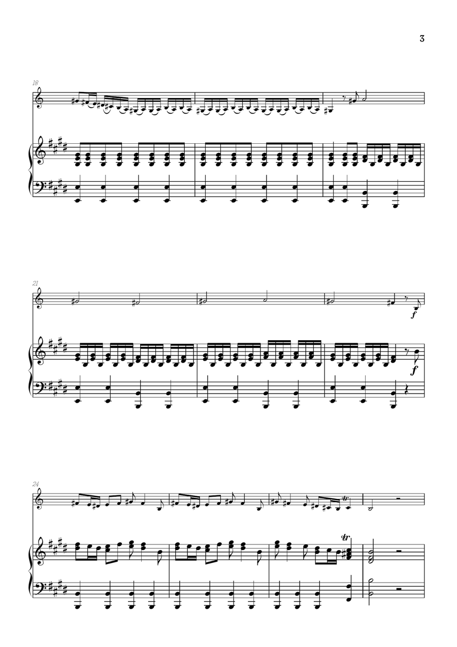 Vivaldi • The Four Seasons: Spring | french horn sheet music w/ piano accompaniment Chamber Music scores gallery preview page 3