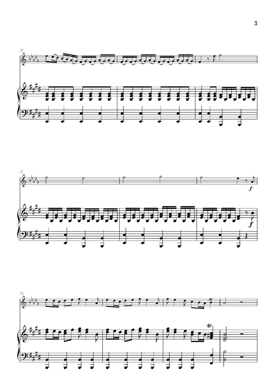 Vivaldi • The Four Seasons: Spring | alto sax sheet music w/ piano accompaniment Chamber Music scores gallery preview page 3